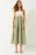 Textuur Maxi Rok met Knopen Sluiting