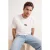 TRENDYOL MAN Heren Ecru Geborduurd Kort Oversized T-shirts