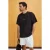Oversized T-shirt met lange ronde hals