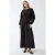 langen mouwen crew neck maxi jurk
