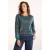 Didi katoenen gebloemde sweater – groen