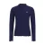 Like Flo getailleerde longsleeve met golvende afwerking – donkerblauw