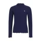 Like Flo getailleerde longsleeve met golvende afwerking – donkerblauw
