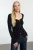 TRENDYOLMİLLA Dames Zwart Effen Lang Getailleerd Blouses