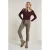 Para Mi corduroy high waist broek kaki