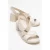 Crina Elasticated Leer Stevig Hak Sandaal