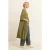 Expresso lange vest met wol – groen