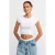 Slim Fit Crop Jersey Blouse