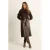 Expresso imitatieleren rok donkerbruin