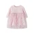 NAME IT BABY gebloemde korte jurk gebreid roze