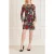GUESS Marciano By  Rosa Dress Black Floral Multi