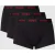 HUGO Boxershort met labeldetails in een set van 3 stuks