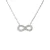 Oneindige ketting zirkonium zilveroxides 925