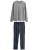 Next Pyjama lang  navy / grijs