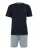 Emporio Armani Pyjama kort  navy / wit