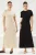 Trendyol Modest Dames Zwart Effen Maxi Kort Casual A-lijn Modest Jurken