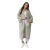 Dames lange cardigan met zakken Makadamia