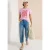 Cecil Dames Shirt met ronde hals en nautische print in Roze