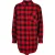 Oversized flanellen overhemdjurk voor dames Urban Classics