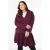 Zizzi Plus Size korte A-lijn rok – donkerrood