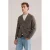 WE Fashion vest met wol gebreid bruin
