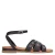 Manfield leren sandalen bruin