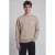 JJ REBEL relaxed fit sweater met backprint – beige