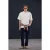TRENDYOL MAN Heren Ecru Effen Kort Oversized T-shirts