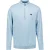 No Excess Pullover Half Zipper Solid Knit Dusty Blue