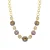 Luxenter Multicolour Zirkonia collier afgewerkt in 18k geelgoud – Drogolo