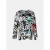 Mucho Gusto Blouse rno in zwart-wit ‘thank you for the music’ print