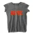 AC/DC Dames/Dames Burnout Logo T-Shirt (Houtskool Grijs)