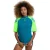 Arena Women’s Rash Vest S/s Graphic Deep Teal-soft Green