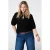MS Mode rechtvallend blousetop Plus Size – zwart