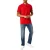 Slazenger Herenpoloshirt met contrasterende punten (Kersenrood)