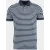 Scotland Blue Polo korte mouw Blauw Liam Stripe Polo Pique 25108LI17SB/290 navy