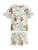 Next Korte pyjama  lichtbruin / pastelgroen / pitaja roze / zwart