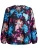Zizzi Blouse ‘MCLARU’  marine / azuur / roestbruin / donkerroze