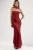 Strapless Bloemen Bodycon Maxi Jurk