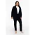 YOEK straight fit broek van travelstof DOLCE donkerblauw