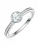 Trilani Ring  zilver / wit