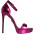 Metalen Leren Sandalen Enkelsluiting Platform Hakken