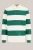 WE Fashion – Heren relaxed fit polo met blokstreep en structuur – Relaxed Fit – Donkergroen – Katoen –