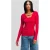 Karl Lagerfeld Klj Longsleeve Logo Knitted Top Pompeian Red