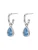 Hey Happiness Oorbellen ‘March Birthstone’  zilver