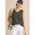 Blousetop met V-hals van mousseline