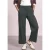 Broek met Wide Leg pijpen en knoopdetails