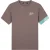 Malelions Men Captain T-Shirt 2.0 | Stone Brown/Bright Blue