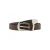 Mango leren riem donkerbruin