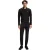 Boss Heren Plisy poloshirt met lange mouwen (Zwart)